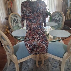 Peruvian Connection Multicolor Long Sleeve Dress